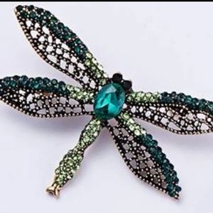 3 for 10  Enamel Rhinestone Dragonfly Brooch